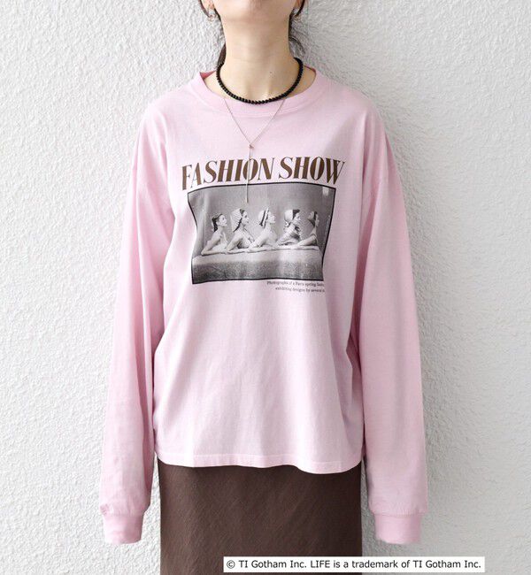 SHIPS any「《予約》GOOD ROCK SPEED:〈洗濯機可能〉LIFE PC フォト プリント シアー ロンTEE」|Tシャツ・カットソー|