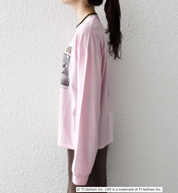 SHIPS any「《予約》GOOD ROCK SPEED:〈洗濯機可能〉LIFE PC フォト プリント シアー ロンTEE」|Tシャツ・カットソー|
