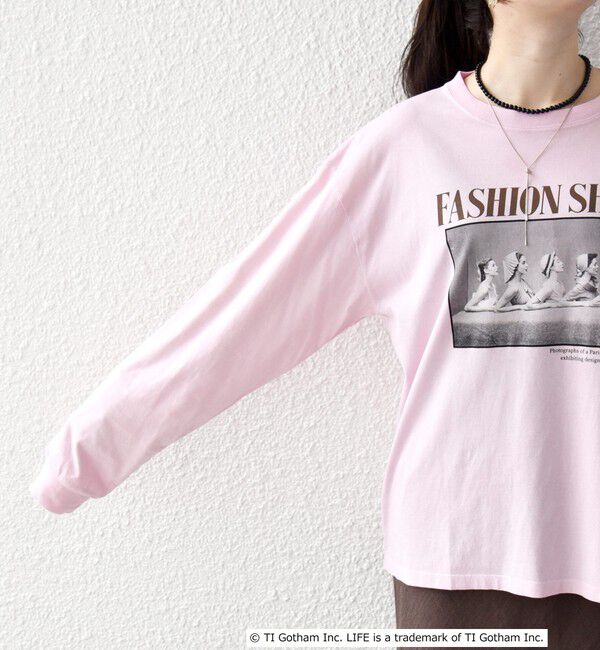SHIPS any「《予約》GOOD ROCK SPEED:〈洗濯機可能〉LIFE PC フォト プリント シアー ロンTEE」|Tシャツ・カットソー|