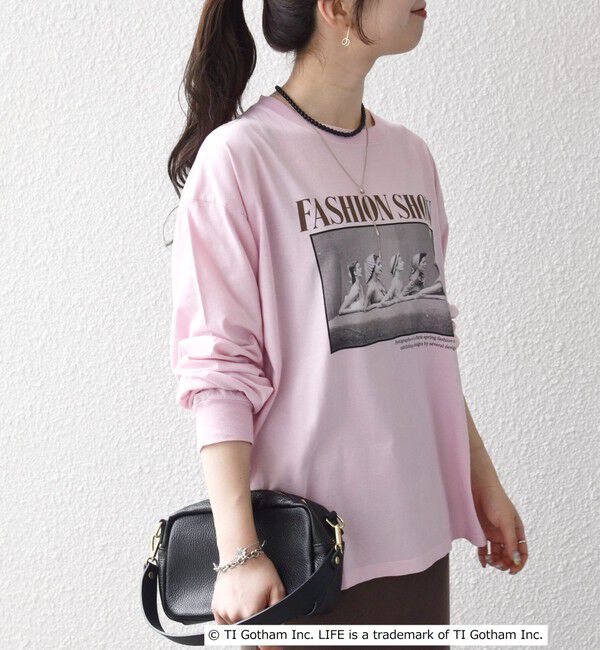 SHIPS any「《予約》GOOD ROCK SPEED:〈洗濯機可能〉LIFE PC フォト プリント シアー ロンTEE」|Tシャツ・カットソー|