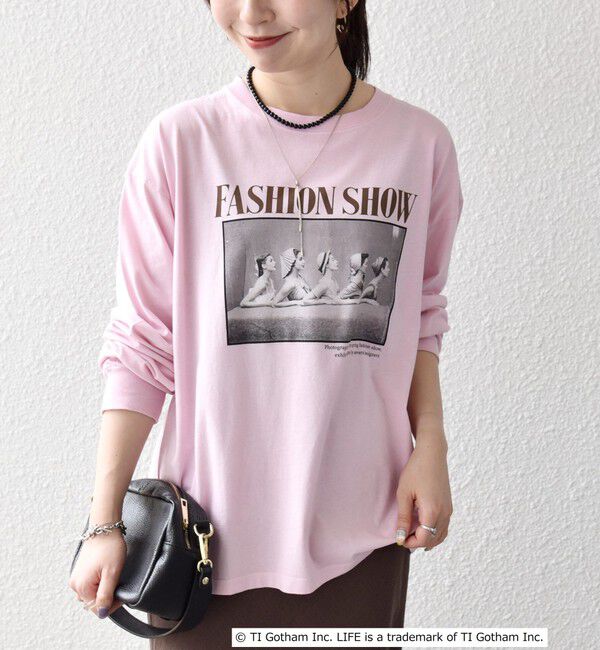 SHIPS any「《予約》GOOD ROCK SPEED:〈洗濯機可能〉LIFE PC フォト プリント シアー ロンTEE」|Tシャツ・カットソー|