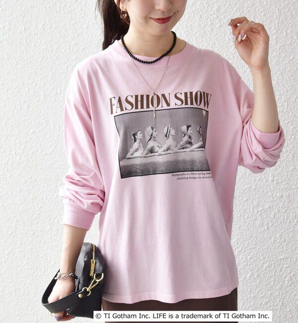 SHIPS any「《予約》GOOD ROCK SPEED:〈洗濯機可能〉LIFE PC フォト プリント シアー ロンTEE」|Tシャツ・カットソー|