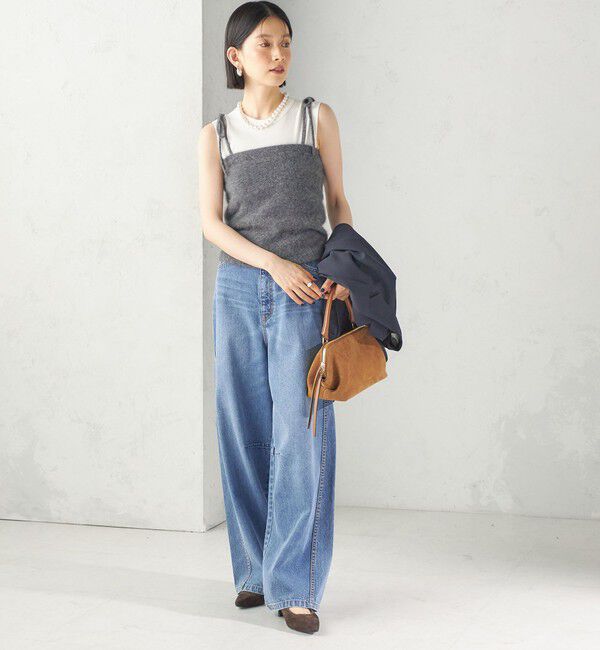 SHIPS for women「《予約》杢 フォックス カシミヤ チューブ トップ」|キャミソール|