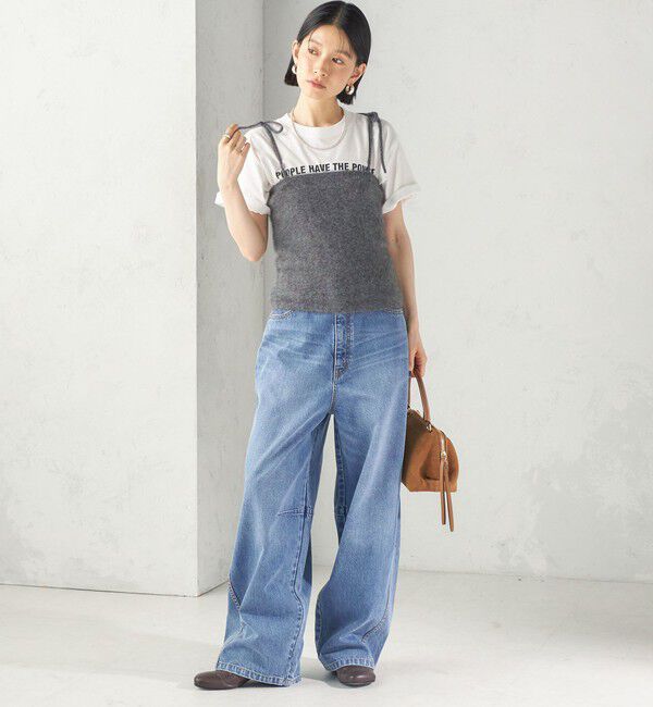 SHIPS for women「《予約》杢 フォックス カシミヤ チューブ トップ」|キャミソール|