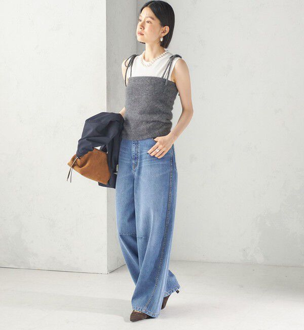 SHIPS for women「《予約》杢 フォックス カシミヤ チューブ トップ」|キャミソール|