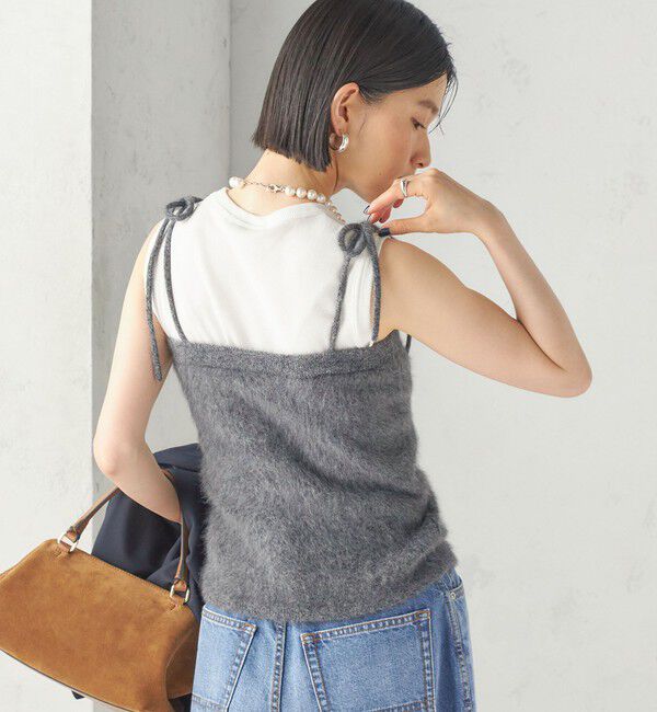 SHIPS for women「《予約》杢 フォックス カシミヤ チューブ トップ」|キャミソール|