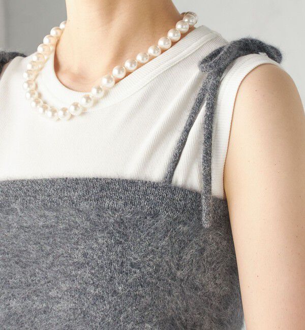 SHIPS for women「《予約》杢 フォックス カシミヤ チューブ トップ」|キャミソール|