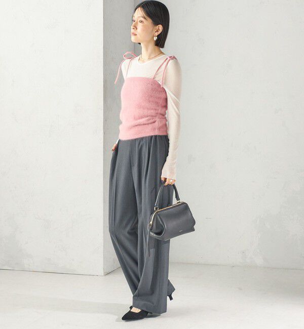 SHIPS for women「《予約》杢 フォックス カシミヤ チューブ トップ」|キャミソール|