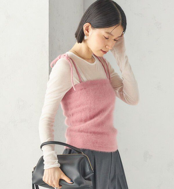 SHIPS for women「《予約》杢 フォックス カシミヤ チューブ トップ」|キャミソール|