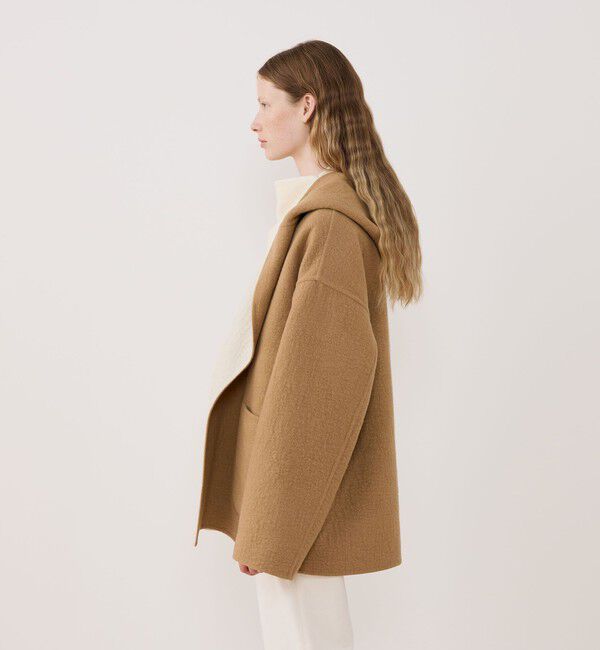 GALERIE VIE「シープライクダブルフェイス フーデッドコート」|その他|