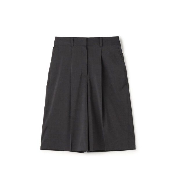 Ballsey「ポリエステルツイル ハーフクロップドパンツ」|その他|17 チャコールグレー