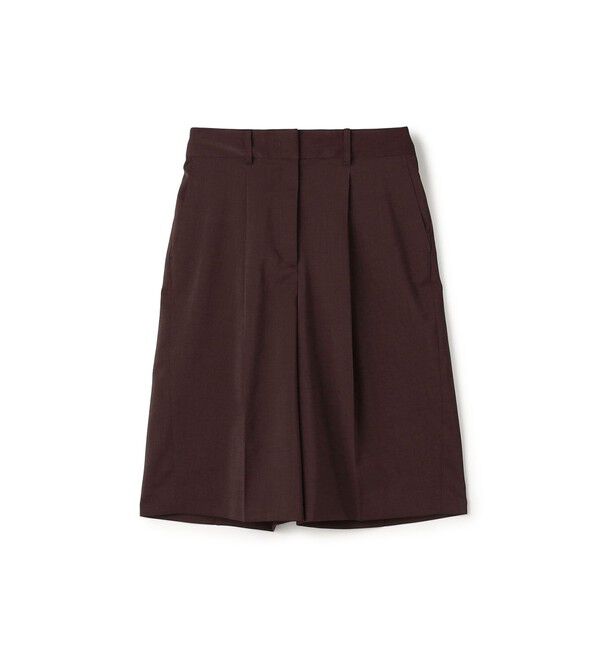 Ballsey「ポリエステルツイル ハーフクロップドパンツ」|その他|49 ダークブラウン