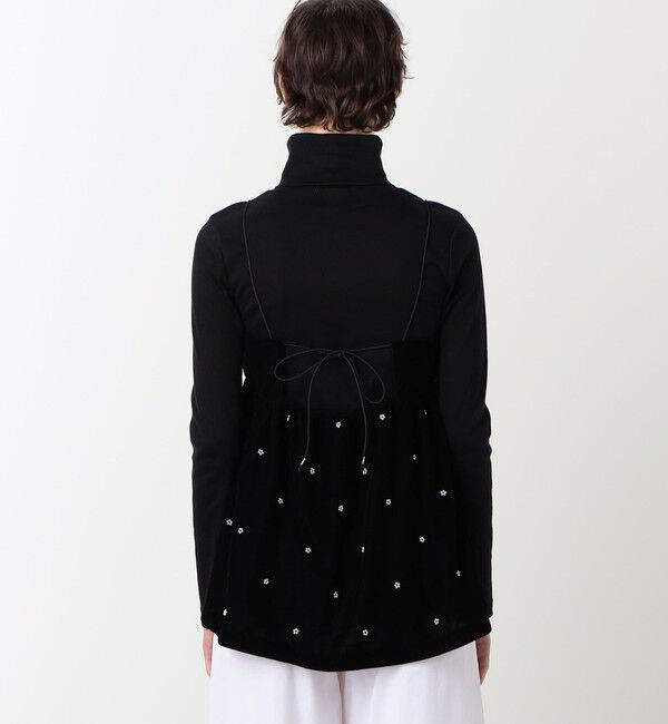 TOMORROWLAND BUYING WEAR「【別注】ne Quittez pas BLACK  VELBET PEARL トップス」|キャミソール|