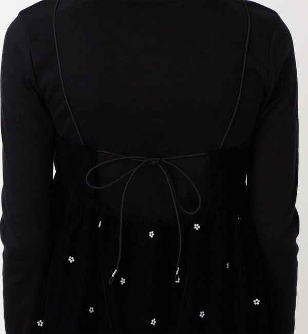 TOMORROWLAND BUYING WEAR「【別注】ne Quittez pas BLACK  VELBET PEARL トップス」|キャミソール|