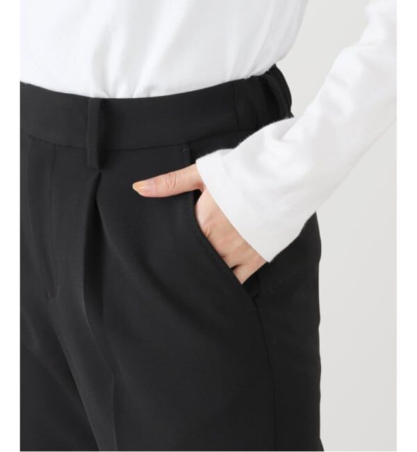 VERMEIL par iena「《追加》ダブルクロスストレッチパンツ」|スラックス|