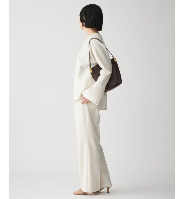 VERMEIL par iena「《追加》ダブルクロスストレッチパンツ」|スラックス|