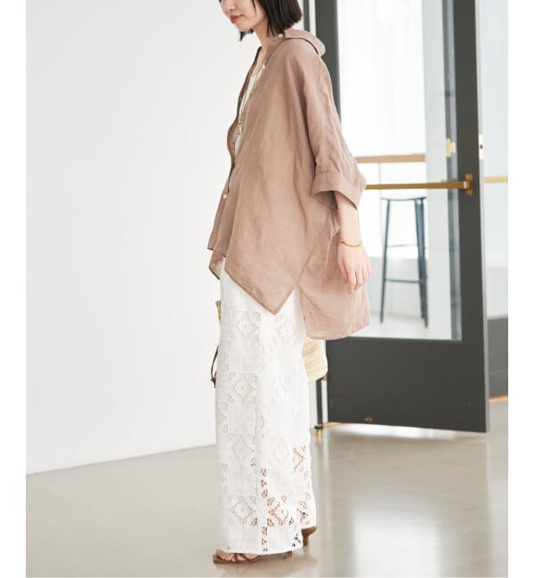SLOBE IENA「《追加》コットンレースイージーパンツ」|その他|