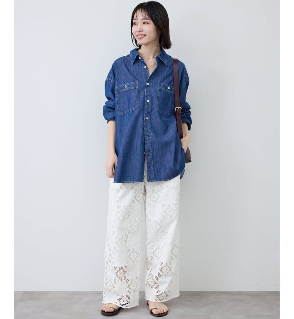 SLOBE IENA「《追加》コットンレースイージーパンツ」|その他|