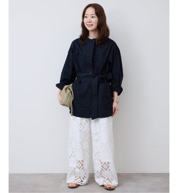 SLOBE IENA「《追加》コットンレースイージーパンツ」|その他|