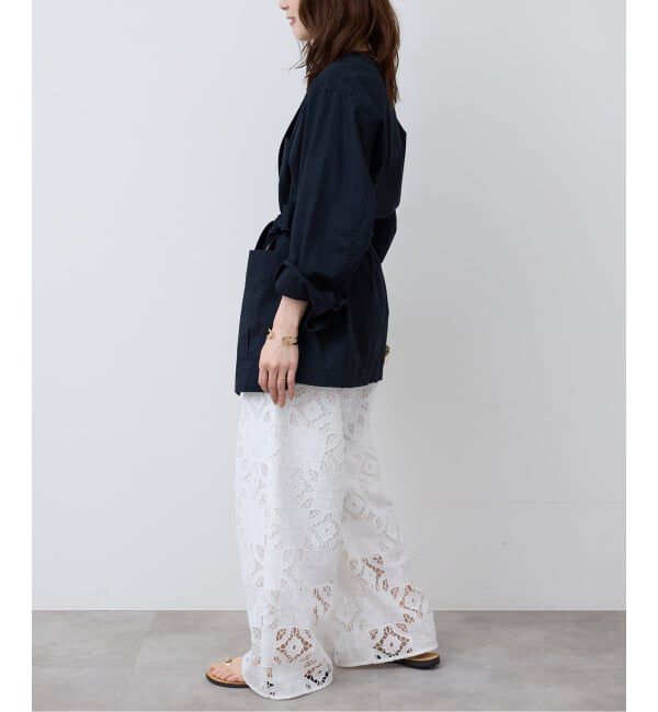 SLOBE IENA「《追加》コットンレースイージーパンツ」|その他|