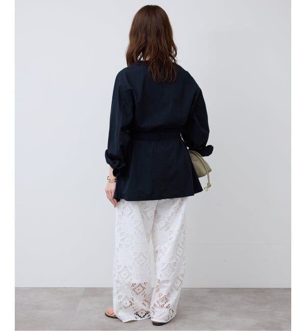 SLOBE IENA「《追加》コットンレースイージーパンツ」|その他|