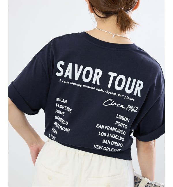 IENA「バックロゴツアーTシャツ」|Tシャツ・カットソー|