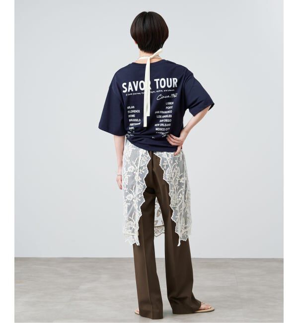 IENA「バックロゴツアーTシャツ」|Tシャツ・カットソー|