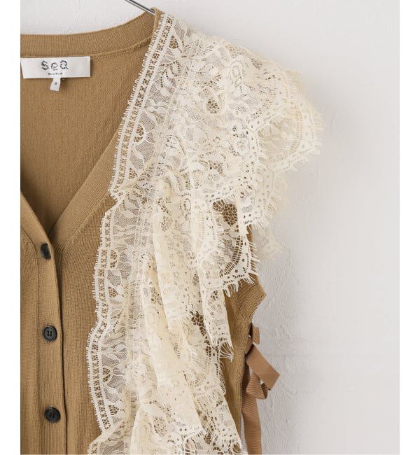 IENA LA BOUCLE「SEA NEW YORK シーニューヨーク  LISETTE SOLID SWEATER VEST PF26-034」|ニット・セーター|