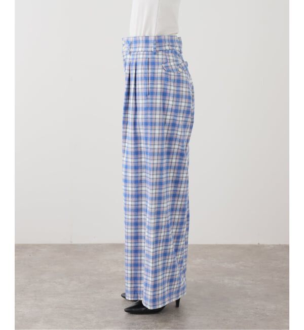 JOURNAL STANDARD「【HOLIDAY/ホリデイ】 CHECK DRAWSTRINGS SUPERWIDEPANTS」|スラックス|