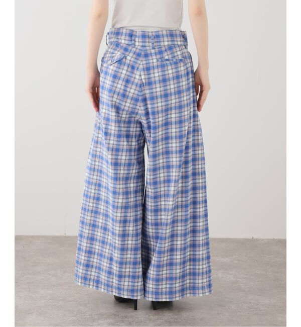 JOURNAL STANDARD「【HOLIDAY/ホリデイ】 CHECK DRAWSTRINGS SUPERWIDEPANTS」|スラックス|