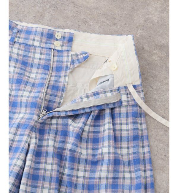 JOURNAL STANDARD「【HOLIDAY/ホリデイ】 CHECK DRAWSTRINGS SUPERWIDEPANTS」|スラックス|