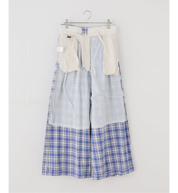 JOURNAL STANDARD「【HOLIDAY/ホリデイ】 CHECK DRAWSTRINGS SUPERWIDEPANTS」|スラックス|