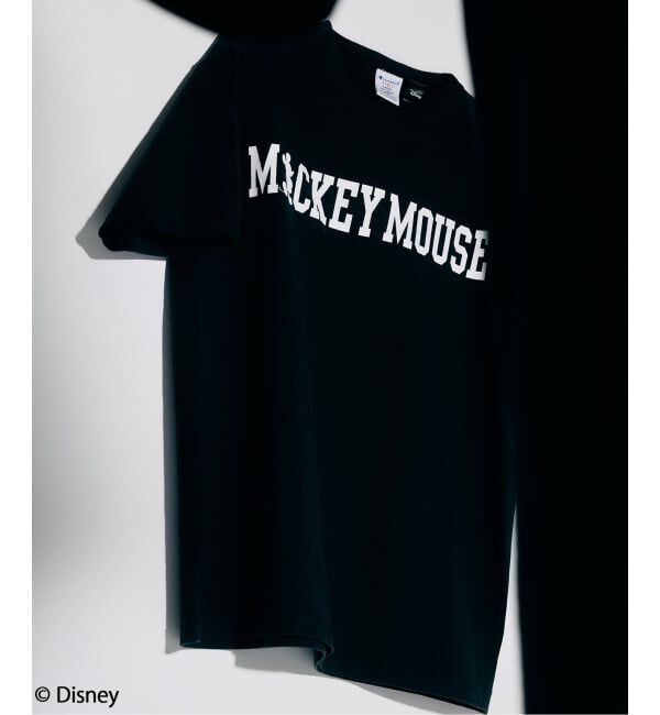 JOURNAL STANDARD relume「CHAMPION&times;ジャクソンマティス 別注 T1011 「ミッキーマウス」 プリントT」|Tシャツ・カットソー|ブラック C