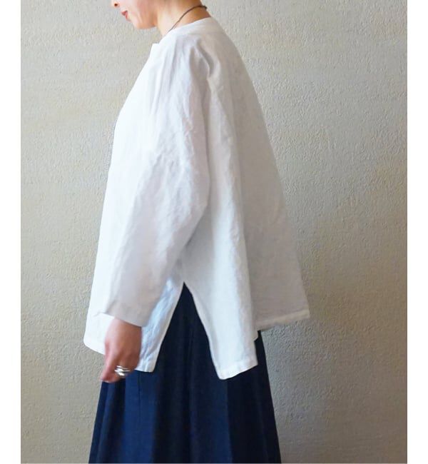 journal standard luxe「CLシャンブレー ボートネックブラウス」|シャツ・ブラウス|
