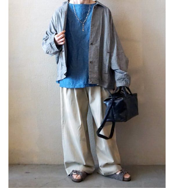 journal standard luxe「CLシャンブレー ボートネックブラウス」|シャツ・ブラウス|