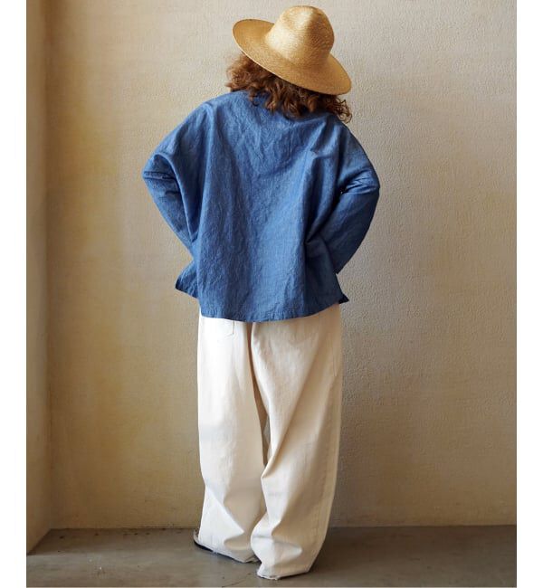 journal standard luxe「CLシャンブレー ボートネックブラウス」|シャツ・ブラウス|