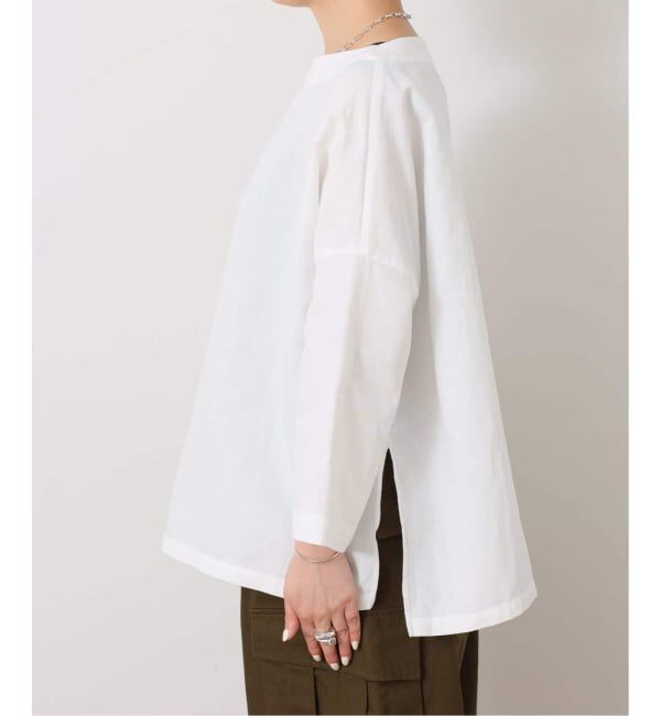 journal standard luxe「CLシャンブレー ボートネックブラウス」|シャツ・ブラウス|