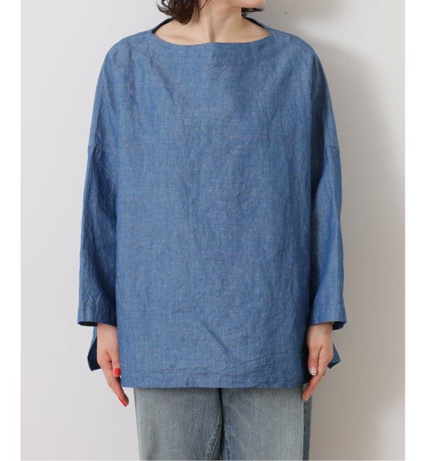 journal standard luxe「CLシャンブレー ボートネックブラウス」|シャツ・ブラウス|