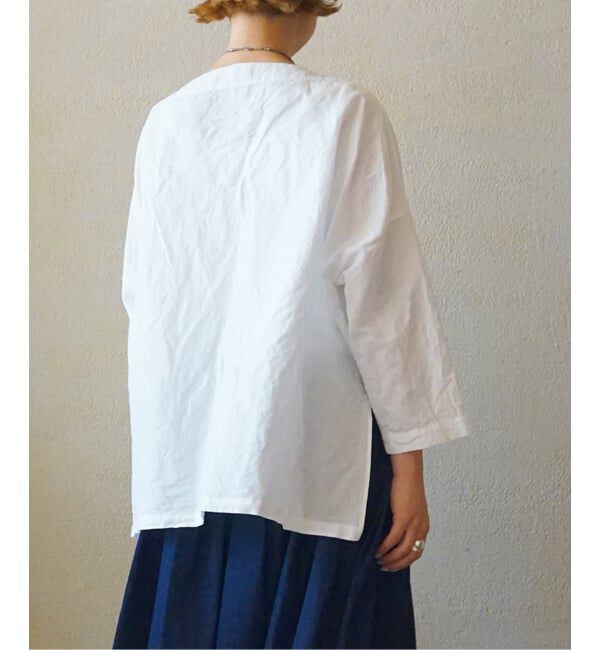 journal standard luxe「CLシャンブレー ボートネックブラウス」|シャツ・ブラウス|