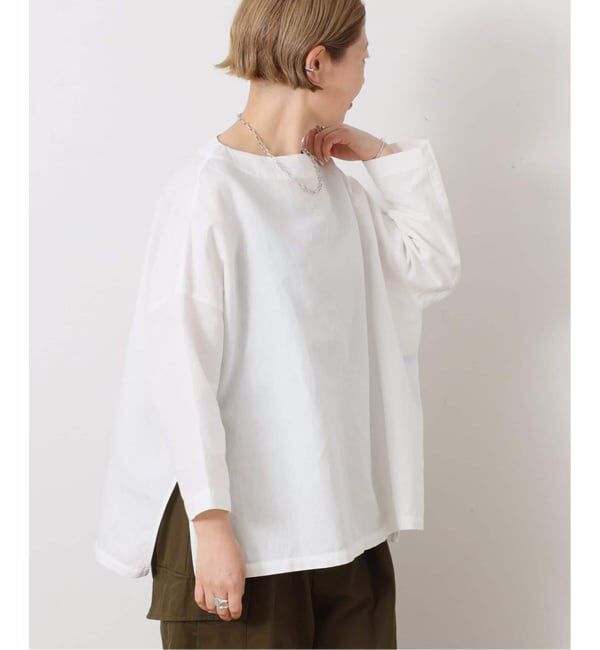 journal standard luxe「CLシャンブレー ボートネックブラウス」|シャツ・ブラウス|