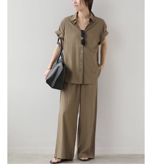 JOURNAL STANDARD relume「［2枚セット / 手洗い可］ハーフスリーブシャツ+パンツ2SETオールインワン」|その他|ブラウン A