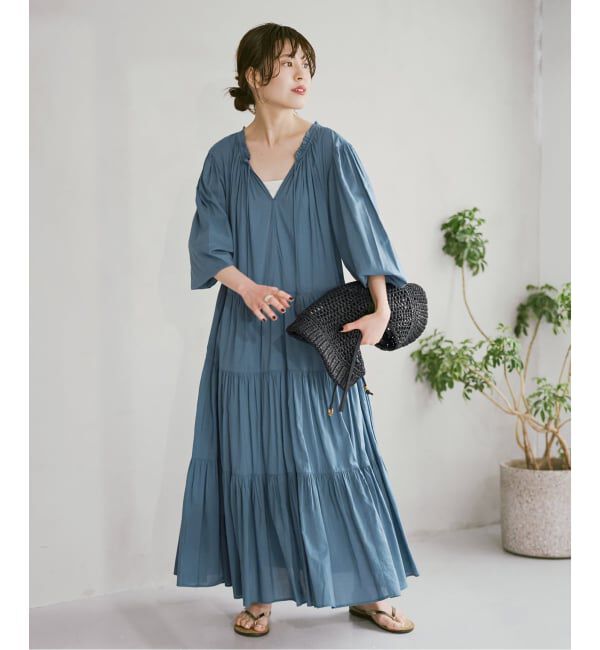 Spick and Span「HYU 2WAYティアードワンピース」|ワンピース|