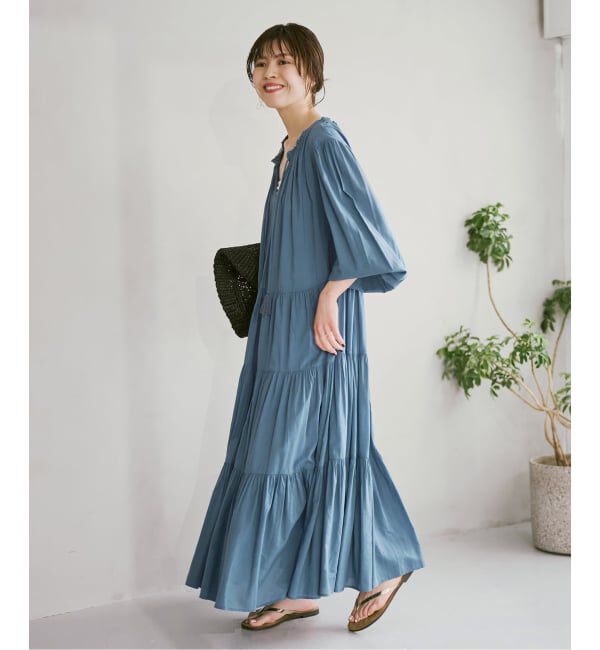 Spick and Span「HYU 2WAYティアードワンピース」|ワンピース|