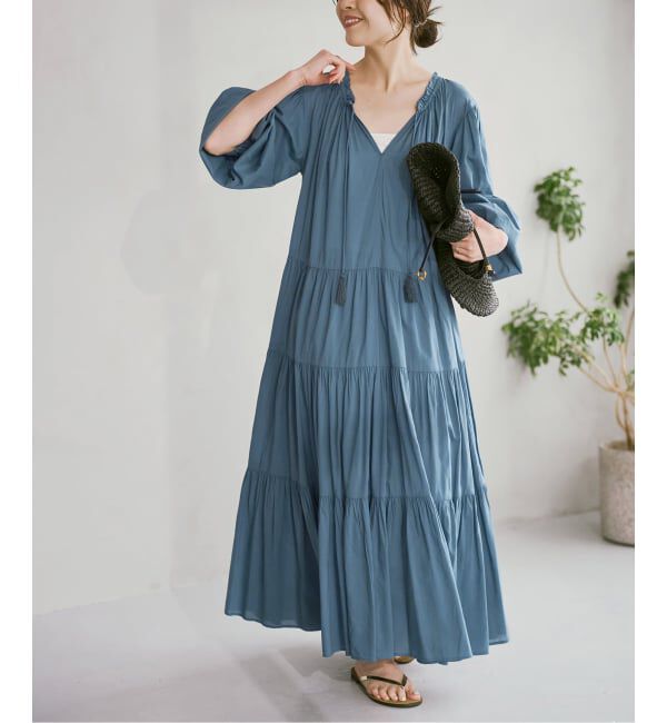 Spick and Span「HYU 2WAYティアードワンピース」|ワンピース|
