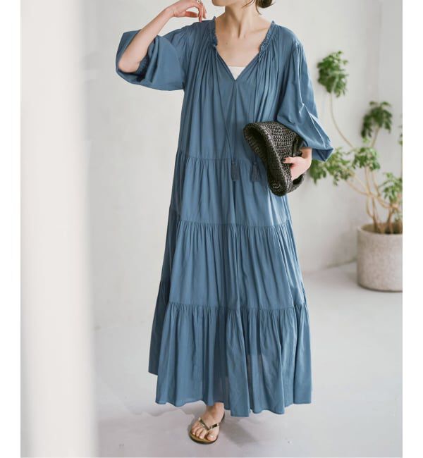 Spick and Span「HYU 2WAYティアードワンピース」|ワンピース|