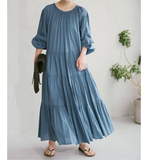 Spick and Span「HYU 2WAYティアードワンピース」|ワンピース|