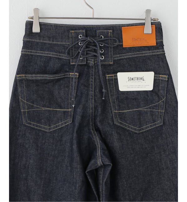 U by SPICK&SPAN「《追加》SOMETHING LISA LACE UP WIDE 2」|デニム|