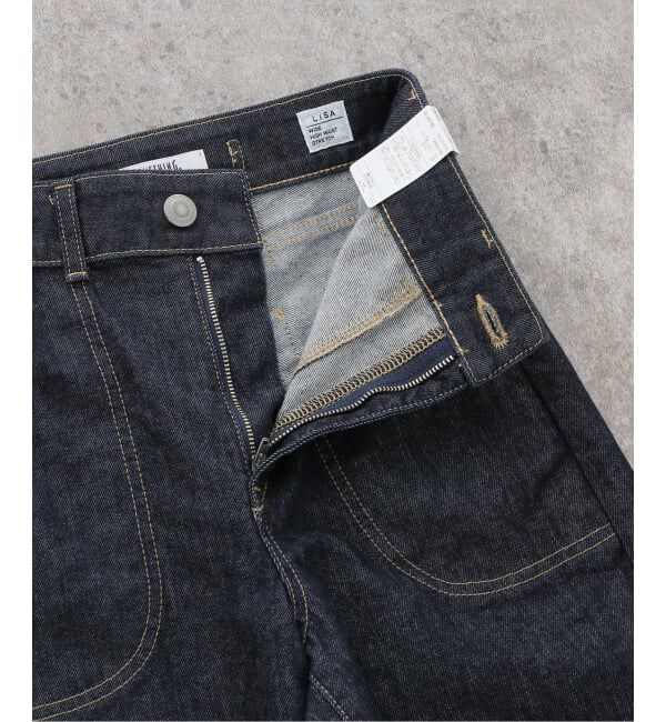 U by SPICK&SPAN「《追加》SOMETHING LISA LACE UP WIDE 2」|デニム|