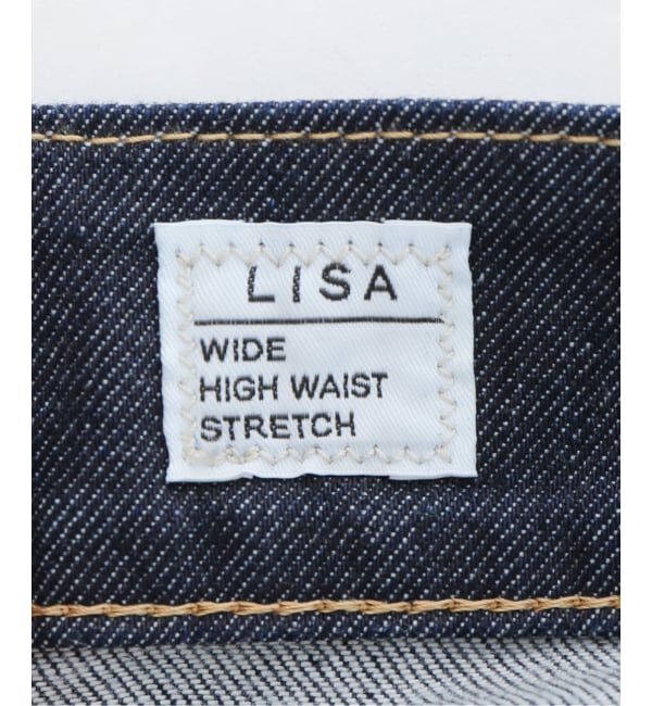 U by SPICK&SPAN「《追加》SOMETHING LISA LACE UP WIDE 2」|デニム|