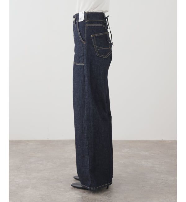 U by SPICK&SPAN「《追加》SOMETHING LISA LACE UP WIDE 2」|デニム|